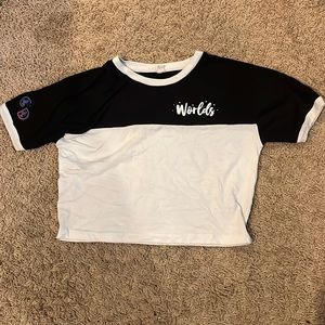 woman’s cheerleading/dance worlds cropped t shirt